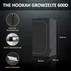 80x80x160 Deluxe 600D Black Zuchtzelt Gewächshaus Grow Box Produktbild-Vorschau 6