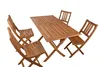 Balkonmöbel Set 5tlg Akazie Klapptisch 120 x 70 cm Produktbild-Vorschau 2