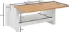 FineBuy Couchtisch Weiß / Eiche 85x47x45 cm Wohnzimmertisch Produktbild-Vorschau 6