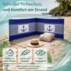 Lantigo Strandparavent Blaue Anker 6m Windschutz Produktbild-Vorschau 9