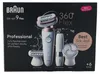 Braun Silk-épil 9 Flex 9-360 3D, Rose, Weiß, 40 Pinzette, Produktbild-Vorschau 1