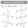 Etageren Stangen Set 2 Stück Silber für Torte Cupcakes Produktbild-Vorschau 3