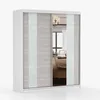 Schwebetürenschrank Kleiderschrank Schrank 183 cm Produktbild-Vorschau 5