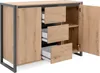 CALICOSY - Buffet 2 portes 3 tiroirs L120 cm - DENVER Voir les images du produit 7
