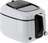 A white and black deep fryer on a white background. Produktbild-Vorschau