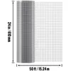 A roll of wire mesh is shown next to a flattened section of the same mesh, with dimensions indicated. Anteprima dell’immagine prodotto