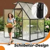 QEENTOE aluminium kas met fundering, 125x180x195 cm, kas Productafbeelding-voorbeeld 5