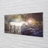 Glasbilder 100x50 Wandkunst im Wald Einhorn Produktbild-Vorschau 2