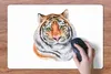 MuchoWow® Schreibtischunterlage Tiger - Augen - Weiß 60x40 Produktbild-Vorschau 3