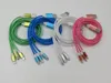 Câble de recharge USB LED 3-en-1, vert lumineux, Micro Voir les images du produit 2