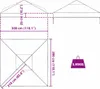 vidaXL Vervanghoes voor tuinpaviljoen, 300 x 300 x 26 cm, Productafbeelding-voorbeeld 8