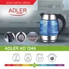 Adler AD 1246, 1,8 l, 2200 W, Edelstahl, Transparent, Glas, Produktbild-Vorschau 10