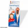 A product package for a digital thermometer, showing the thermometer, a stopwatch graphic, and a child's face. Podgląd zdjęcia produktu