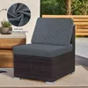 4 Stück Outdoor Kissen Wetterfest Sofabezug Wasserdicht Produktbild-Vorschau 5