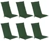 Beautissu 6er Set Gartenstuhlauflage Loft HL Dunkelgrün, Produktbild-Vorschau 1