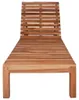vidaXL Sonnenliege Massivholz Teak Produktbild-Vorschau 1