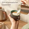 Cosumy Cappuccino Tassen mit Untertassen 4er Set grün Produktbild-Vorschau 4