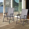 Outsunny Klappstuhl mit Armlehne 2er Set Campingstuhl Produktbild-Vorschau 2