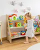 Obubu Montessori dětská police na knihy a hračky, Náhled obrázku produktu 2