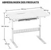 Toboli Kinderschreibtisch verstellbar 100 x 60 cm, Produktbild-Vorschau 2