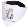 Mr. & Mrs. Panda Halstuch Katze König - Weiß - Geschenk, Produktbild-Vorschau 2
