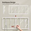 WOLTU Wandgarderobe, mit 8 drehbaren Garderobenhaken, aus Produktbild-Vorschau 4