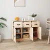 vidaXL Kredens 100x40x75 cm lite drewno sosnowe Podgląd zdjęcia produktu 2