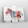 Bild auf Leinwand - Leinwandbild - Zebra Detail digital Produktbild-Vorschau 4