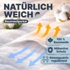 A close-up of white fabric with graphic overlays indicating features. Produktbild-Vorschau