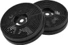 Two black cooker hood filters are shown against a white background. Produktbild-Vorschau