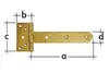 Záves brány 300x45x90x35x3,0mm ZB300 Náhľad obrázku produktu 2