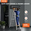 A man is using an A-frame ladder to install an air conditioner. Náhľad obrázku produktu