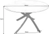 A diagram of a round dining table with dimensions indicated. Produktbild-Vorschau