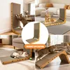 Kratzbrett Katzen, L Förmige Kratzpappe für Katzen, Karton Produktbild-Vorschau 7