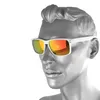 Rechteckige Nerd Sonnenbrille Weiß Matt Herren Damen Orange Produktbild-Vorschau 2