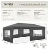tectake® Pavillon Novara 6 x 3 m, im Stecksystem Produktbild-Vorschau 5