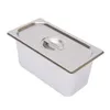 A stainless steel food pan with a lid. Náhled obrázku produktu