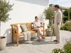 3-Sitzer Gartenbank aus Akazienholz - Rose Produktbild-Vorschau 19