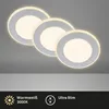 Briloner LED inbouwspots, set van 3, 4,9W, 425lm, mat Productafbeelding-voorbeeld 2