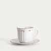 HOMLA GRETA Tasse mit Untertasse mit Blumen 0,2 l Produktbild-Vorschau 2