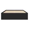 vidaXL Bettgestell Schwarz 140x190 cm Holzwerkstoff Produktbild-Vorschau 3