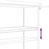 vidaXL Aktenschrank Schwarz 90x40x140 cm Stahl Produktbild-Vorschau 6