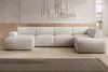 AX LIVING XXL Sofa U Form Didim Taupe 378cm breit modern & Produktbild-Vorschau 2