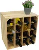 Weinregal aus unbehandeltem Naturholz für 16 Weinflaschen, Produktbild-Vorschau 1