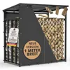 Houthok buiten met dak en 2 afdekzeilen 185x105x185cm 1m Productafbeelding-voorbeeld 1