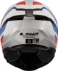 LS2 FF808 Stream II Vintage Helm, weiß/blau/rot, M (57/58) Produktbild-Vorschau 7