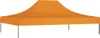 An orange party tent roof with silver legs, isolated on a white background. Náhled obrázku produktu