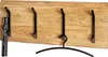 HAKU Wandgarderobe akazie, schwarz - Massivholz, Metall, Produktbild-Vorschau 5