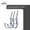 DAPRONA Rinneneisen verstellbar, Rinnenhalter Silber RG 333 Produktbild-Vorschau 4