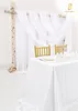 Huwelijks Draperingsstof 2 Paneelen 73 x 610cm Wit Chiffon Productafbeelding-voorbeeld 5
